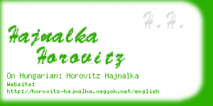 hajnalka horovitz business card